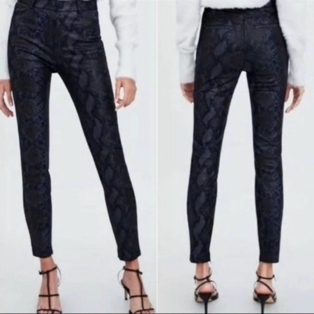 Zara’s Snakeskin Print pants